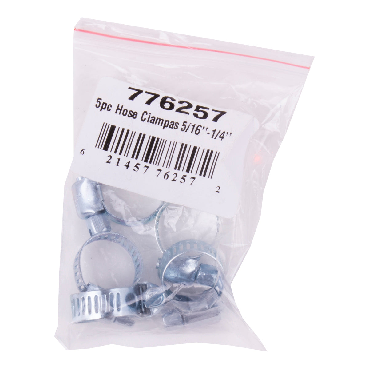 Ens. 5pcs Colliers de serrage de 5/16''' à 1/4''