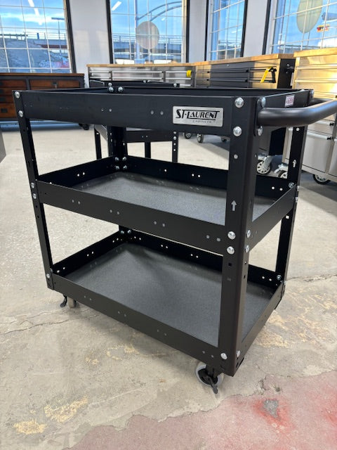 Chariot à outils 3 tablettes 28'' Noir