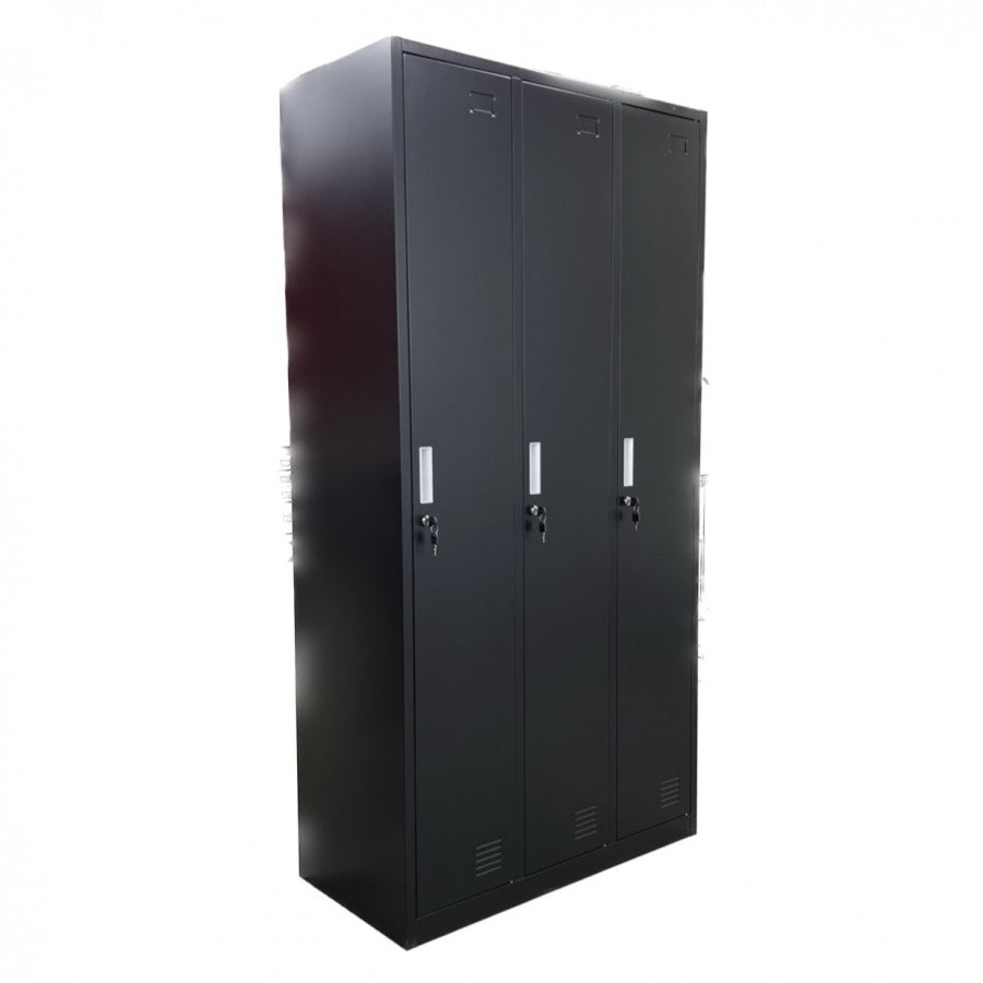 Armoire 3 casiers robuste Noire