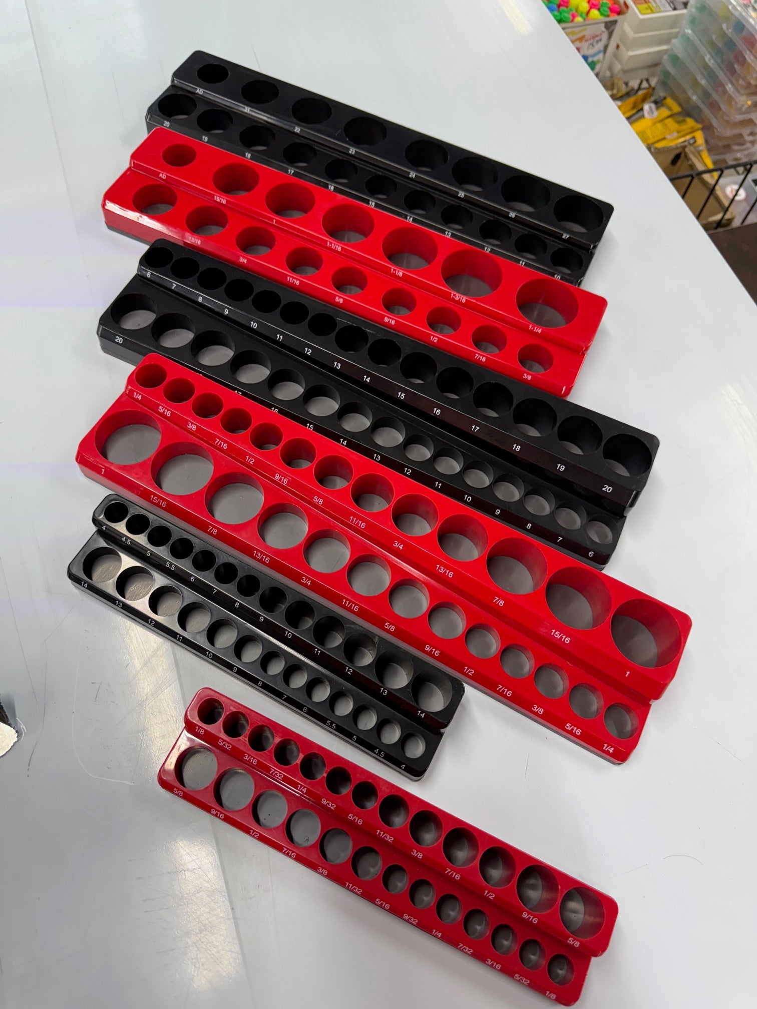 Ens. 6pcs Support pour douilles magnétique