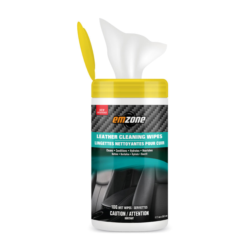 Lingettes nettoyantes pour le cuir EMZONE