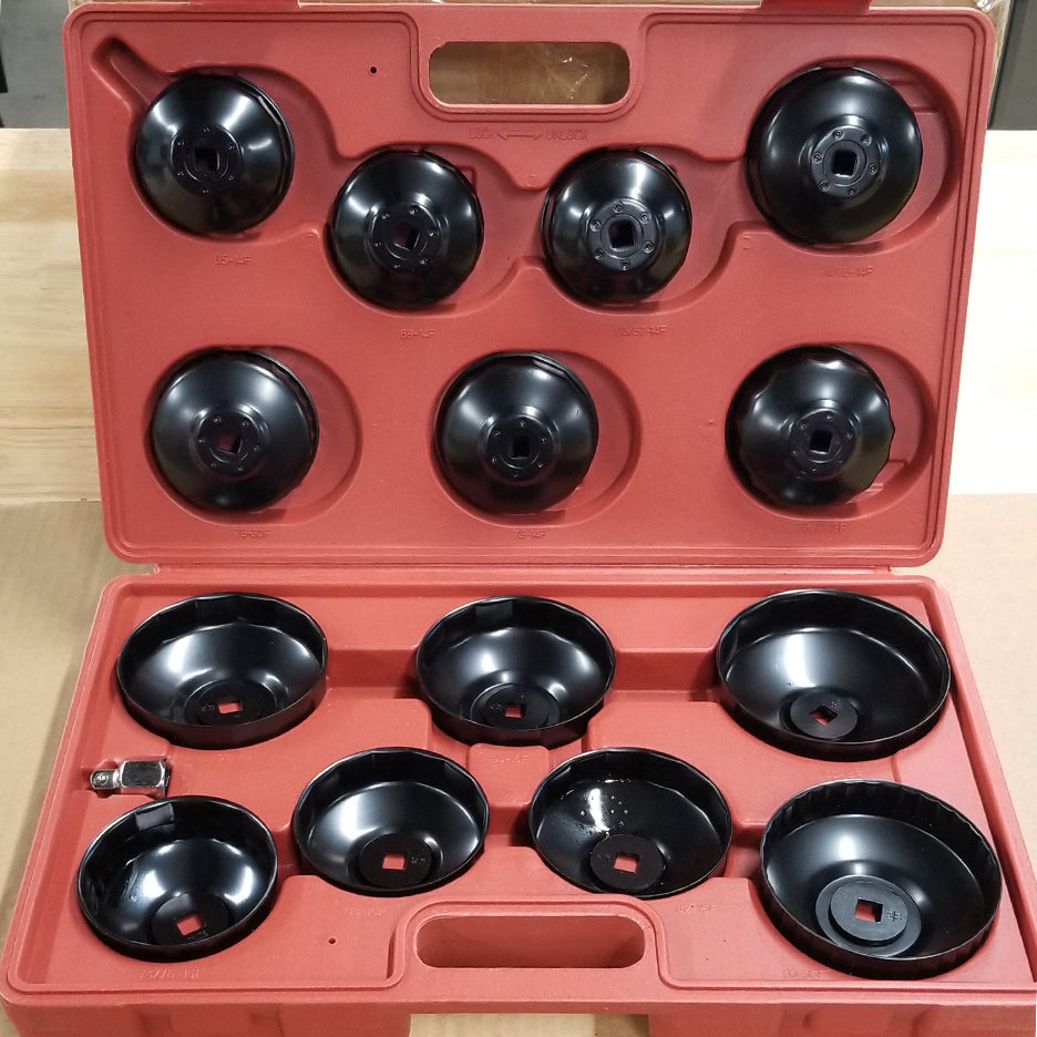 Trousse 14pcs de clés pour filtre à l'huile