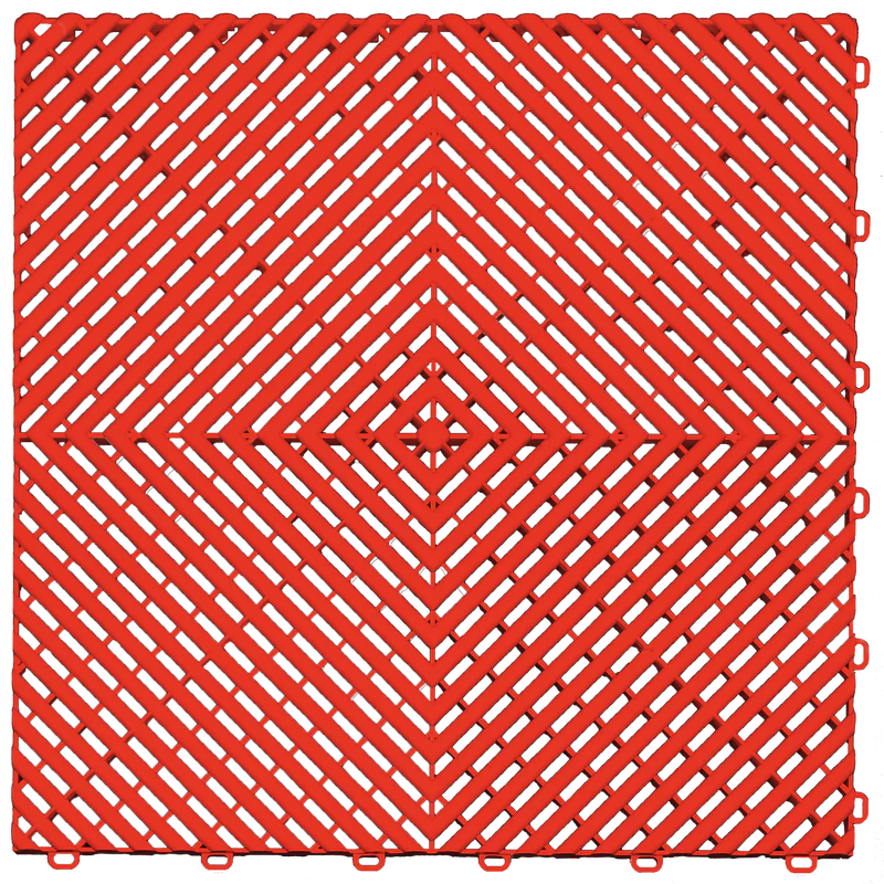 Tuile de plancher rouge