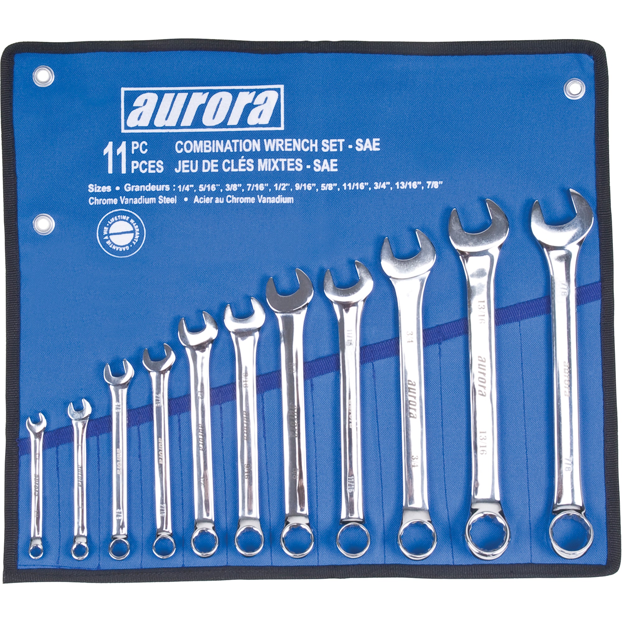 Ens. 11pcs clé SAE Aurora
