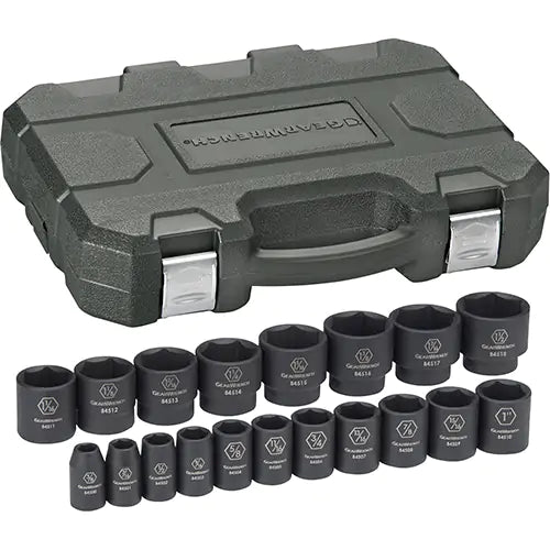 Jeu de douilles, 19 Mcx, Chocs, Prise de 1/2" GEARWRENCH