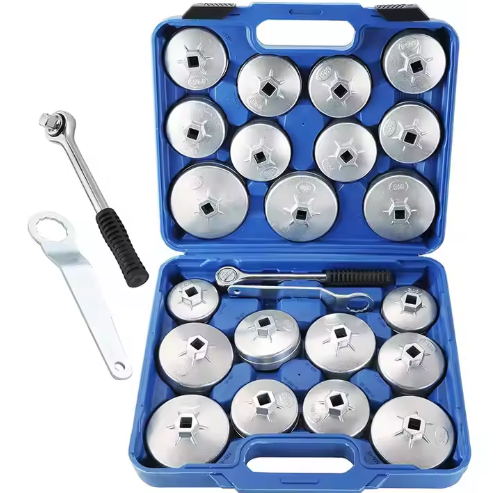 Ens. 23pcs de douilles en aluminium pour filtre à l'huile