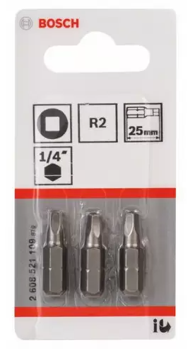 Ens. de 3 embouts carré R2