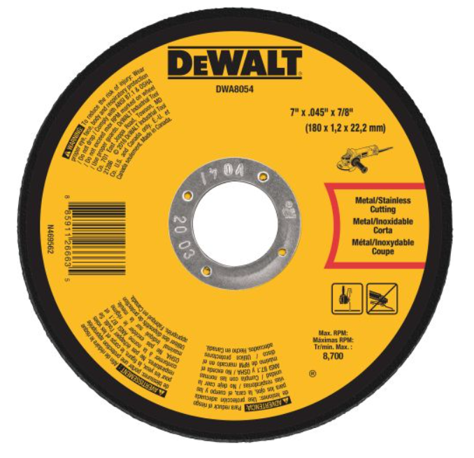 Disque de coupe pour métal 7''