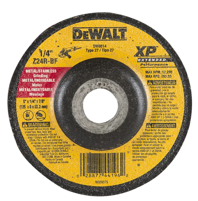 Disque de coupe/meulage pour métal 5''