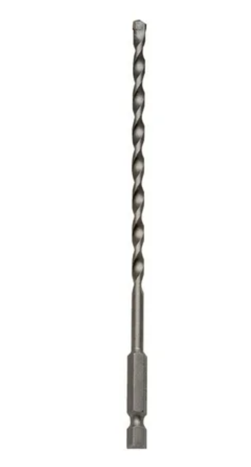 Mèche 1/4'' maçonnerie 6'' impact