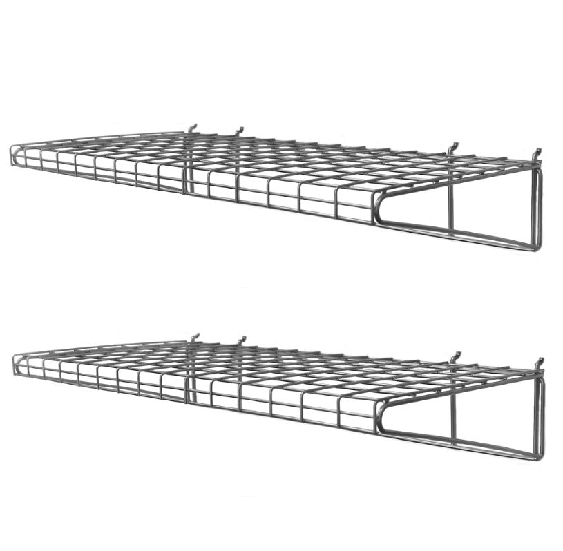 Ens. de 2 tablettes en métal 24''