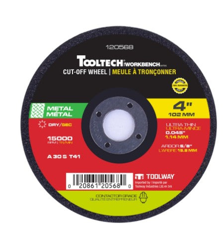 Meule à tronçonner ultra mince 4'' pour métal