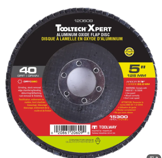 Disque Plat En Oxyde D'aluminium 5po 40 Grincer