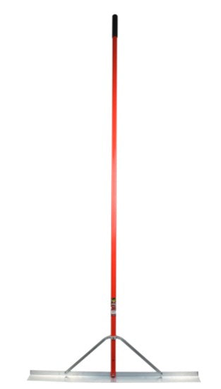 Rateau platoir pour asphalte en aluminium 36'' manche 82''