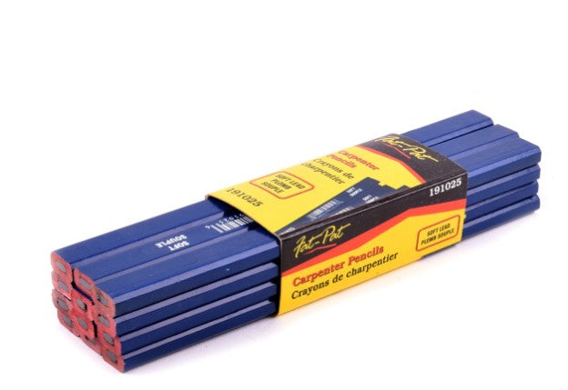 Crayons de menuisiers à mine tendre (12pcs)