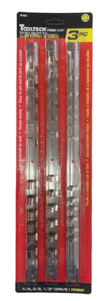 Jeu 3pcs de support de douilles 1/4''-3/8''-1/2''