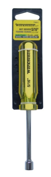 Tourne-écrou 5/16'' X3-1/4p''avec manche jaune