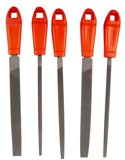 Ens. 5pcs de limes en acier