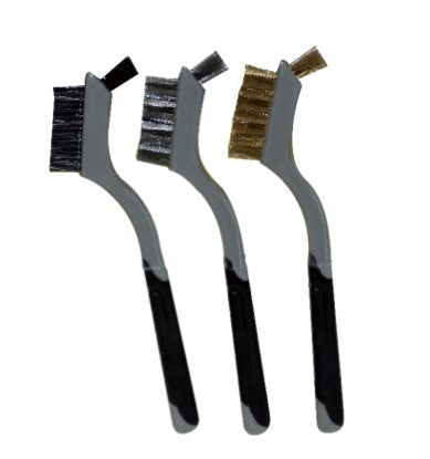 3PC Brosse Métallique Souple Grip Ensemble