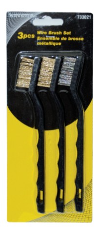 Ens. 3pcs brosses métaliques 7''