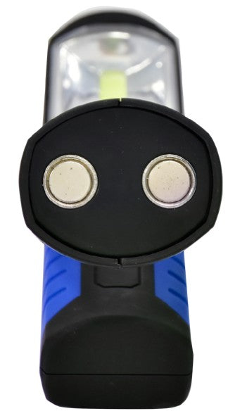 Lampe de Travail & Lampe de Poche 2-en-1 LED COB avec Crochet & Bras Magnétique