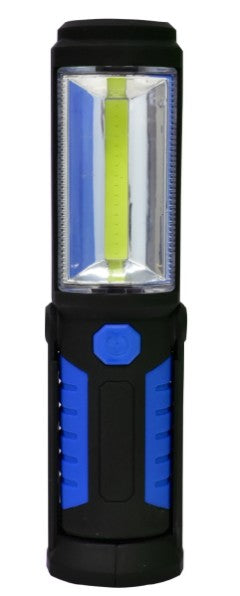 Lampe de Travail & Lampe de Poche 2-en-1 LED COB avec Crochet & Bras Magnétique
