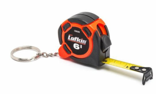 Mètre Ruban Mini 6pi x ½po Orange Haute Visibilité
